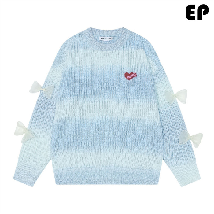 Women Knitted Sweater Pullover Pullover Cardigan Ripped Top