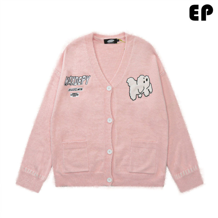 Women Knitted Sweater Pullover Pullover Cardigan Ripped Top