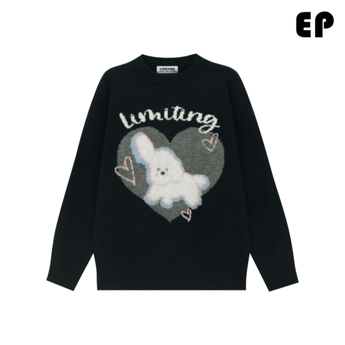 Women Knitted Sweater Pullover Pullover Cardigan Ripped Top