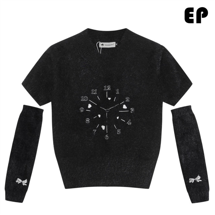 Women Knitted Sweater Pullover Pullover Cardigan Ripped Top