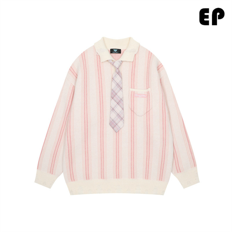 Women Knitted Sweater Pullover Pullover Cardigan Ripped Top