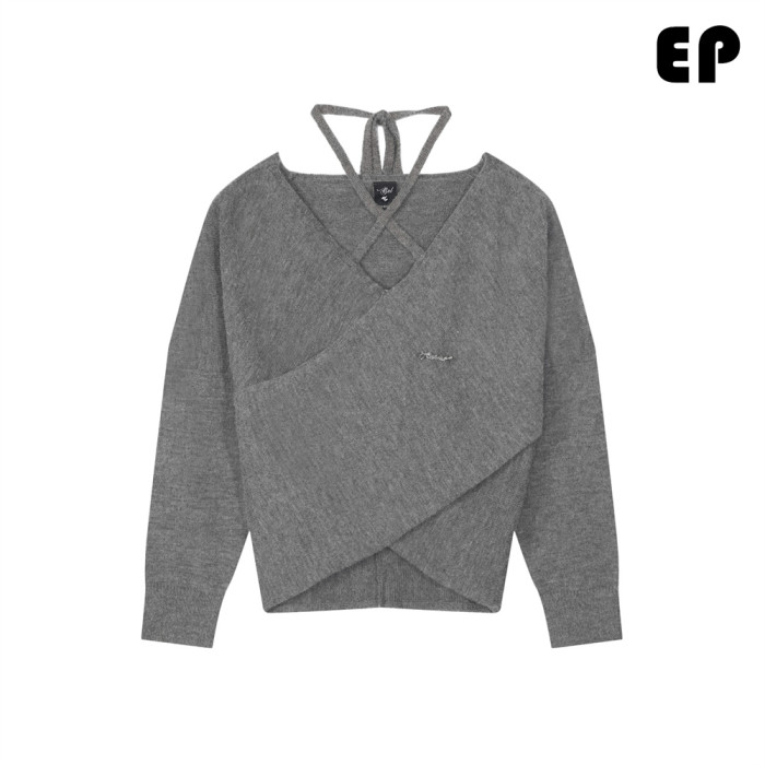 Women Knitted Sweater Pullover Pullover Cardigan Ripped Top