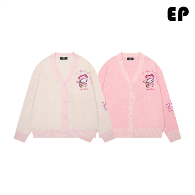 Women Knitted Sweater Pullover Pullover Cardigan Ripped Top