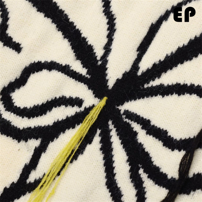 Women Knitted Sweater Pullover Pullover Cardigan Ripped Top