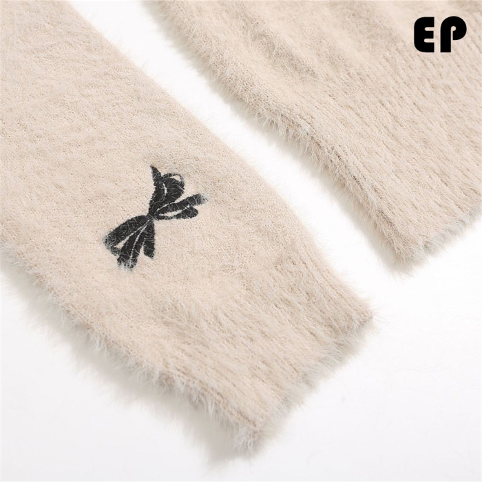 Women Knitted Sweater Pullover Pullover Cardigan Ripped Top