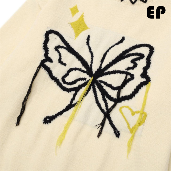 Women Knitted Sweater Pullover Pullover Cardigan Ripped Top