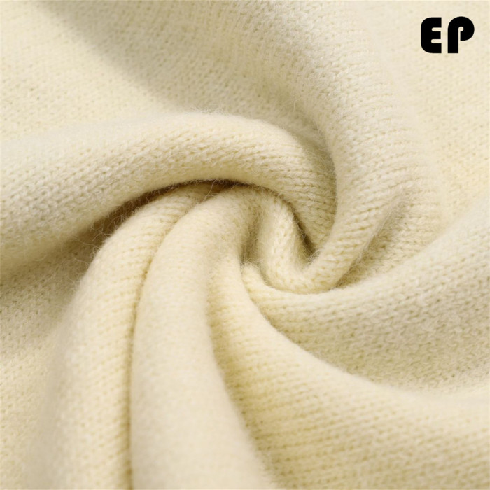 Women Knitted Sweater Pullover Pullover Cardigan Ripped Top