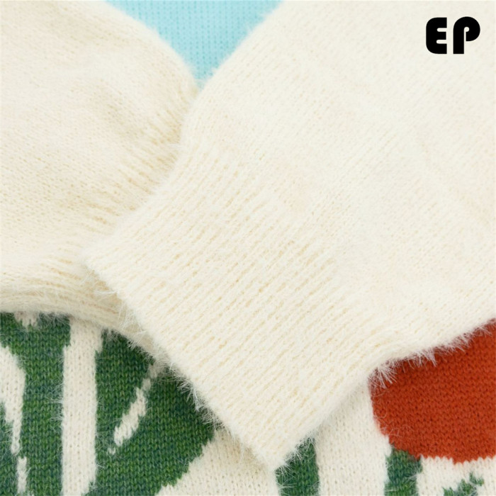 Women Knitted Sweater Pullover Pullover Cardigan Ripped Top