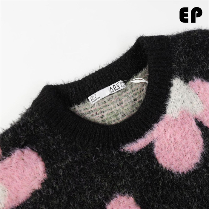 Women Knitted Sweater Pullover Pullover Cardigan Ripped Top