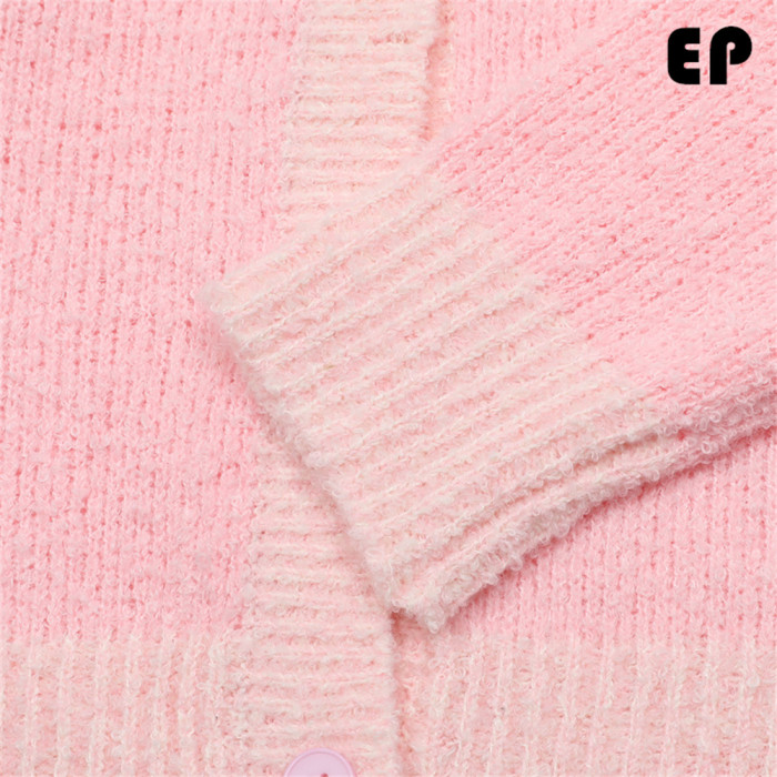 Women Knitted Sweater Pullover Pullover Cardigan Ripped Top