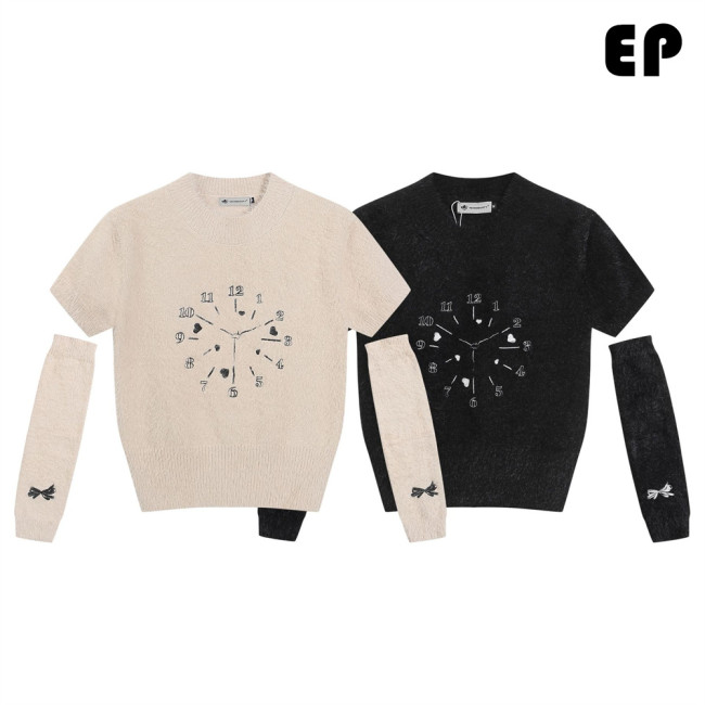 Women Knitted Sweater Pullover Pullover Cardigan Ripped Top