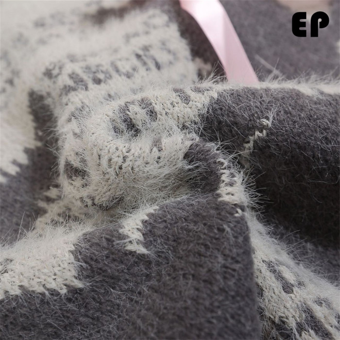 Women Knitted Sweater Pullover Pullover Cardigan Ripped Top