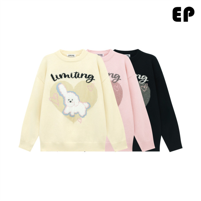 Women Knitted Sweater Pullover Pullover Cardigan Ripped Top