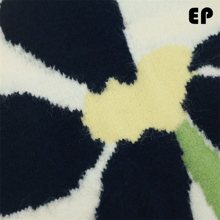 Women Knitted Sweater Pullover Pullover Cardigan Ripped Top