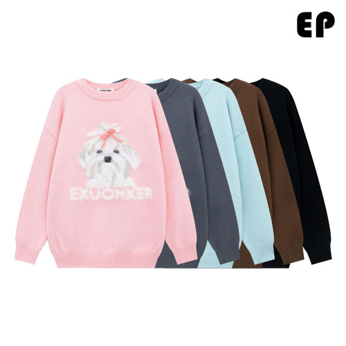 Women Knitted Sweater Pullover Pullover Cardigan Ripped Top