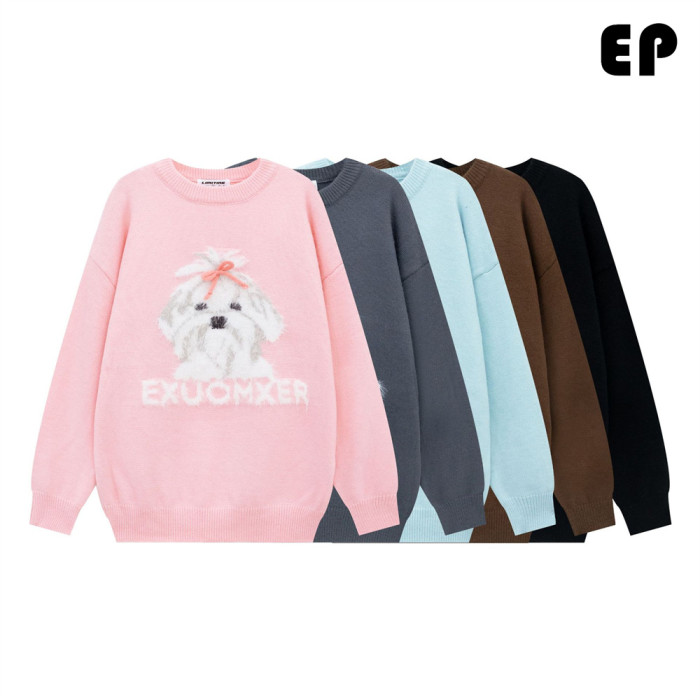 Women Knitted Sweater Pullover Pullover Cardigan Ripped Top