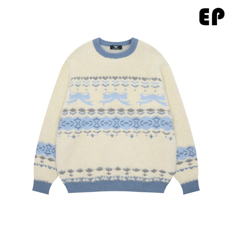 Women Knitted Sweater Pullover Pullover Cardigan Ripped Top