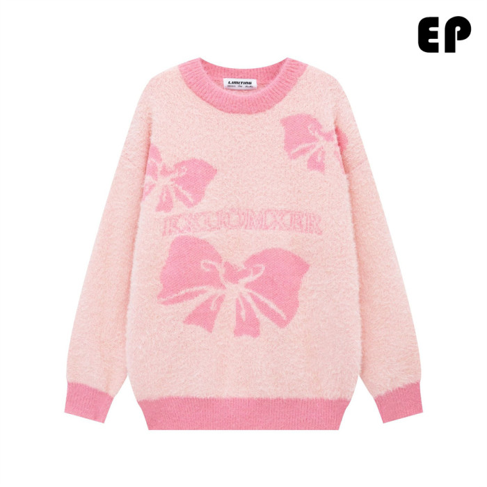 Women Knitted Sweater Pullover Pullover Cardigan Ripped Top