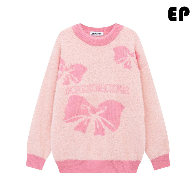 Women Knitted Sweater Pullover Pullover Cardigan Ripped Top