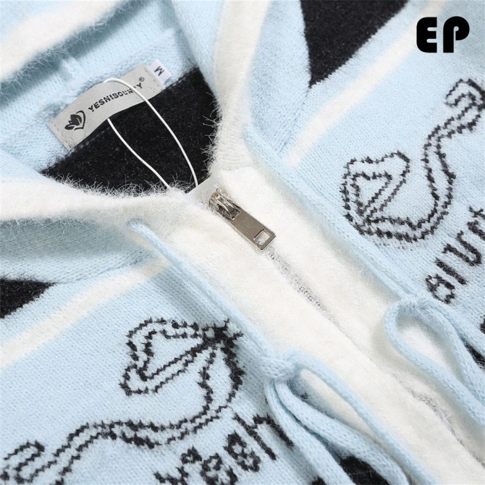 Women Knitted Sweater Pullover Pullover Cardigan Ripped Top