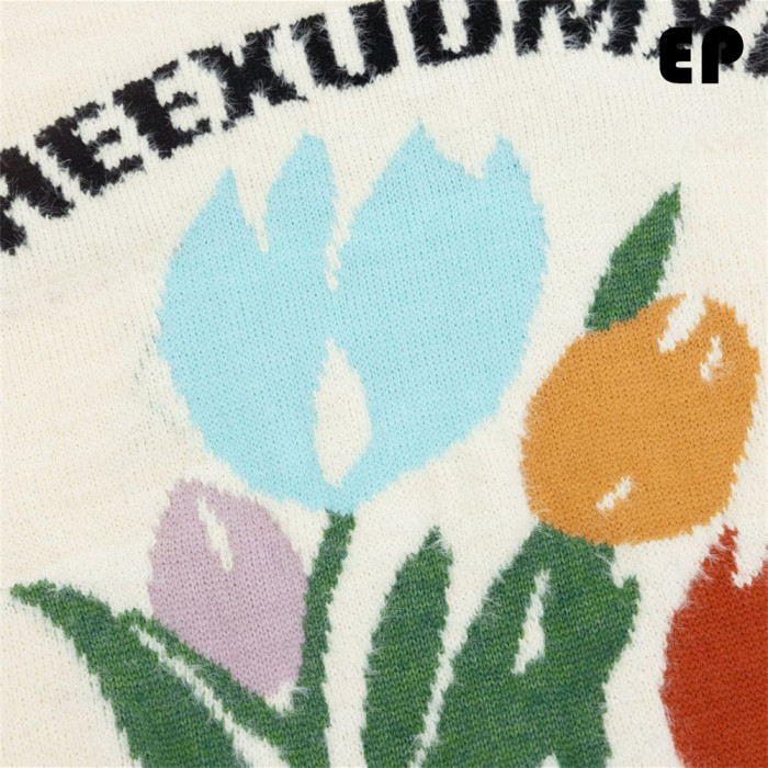 Women Knitted Sweater Pullover Pullover Cardigan Ripped Top