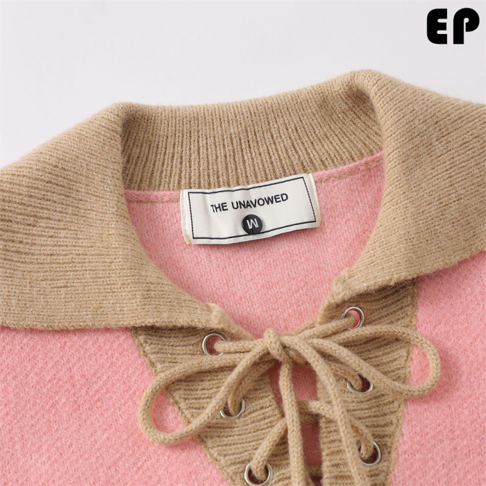 Women Knitted Sweater Pullover Pullover Cardigan Ripped Top