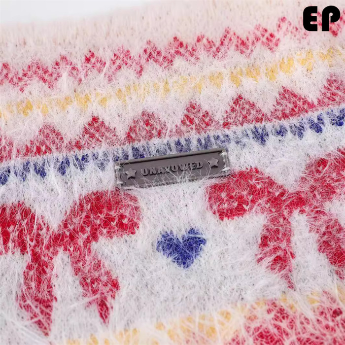 Women Knitted Sweater Pullover Pullover Cardigan Ripped Top