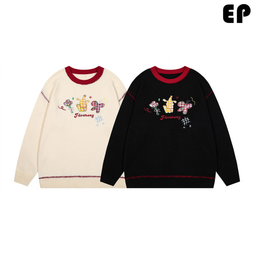 Women Knitted Sweater Pullover Pullover Cardigan Ripped Top