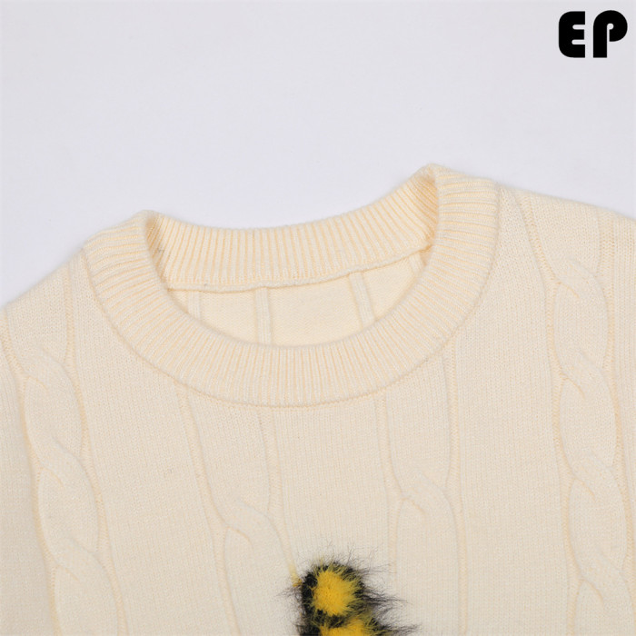 Women Knitted Sweater Pullover Pullover Cardigan Ripped Top