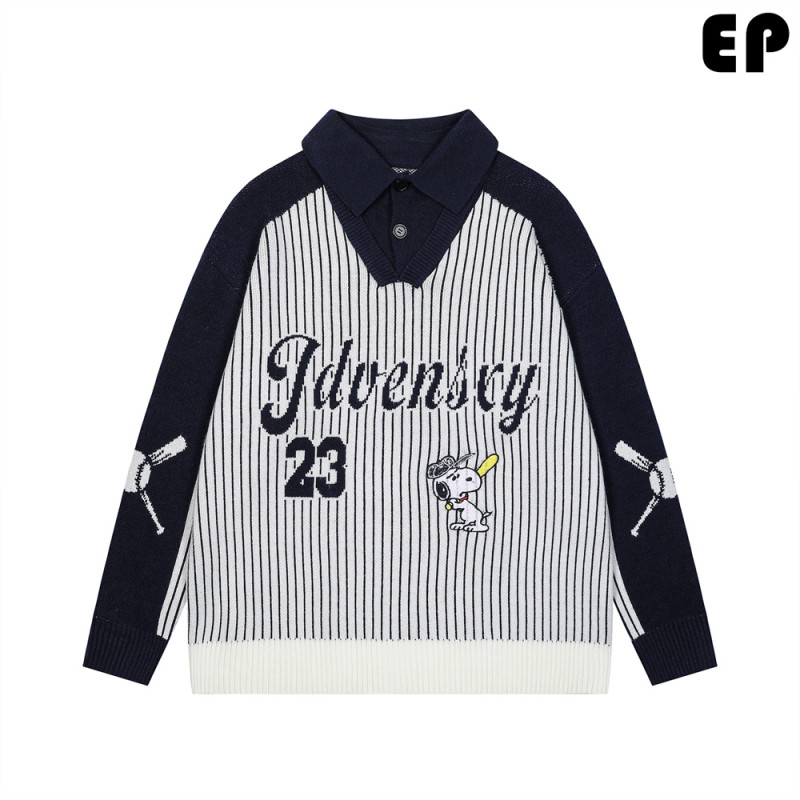 Women Knitted Sweater Pullover Pullover Cardigan Ripped Top