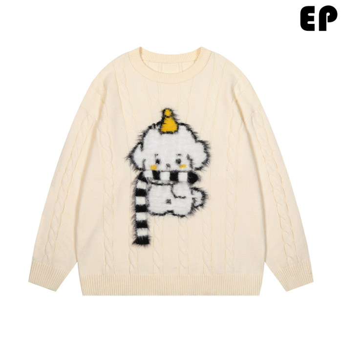 Women Knitted Sweater Pullover Pullover Cardigan Ripped Top