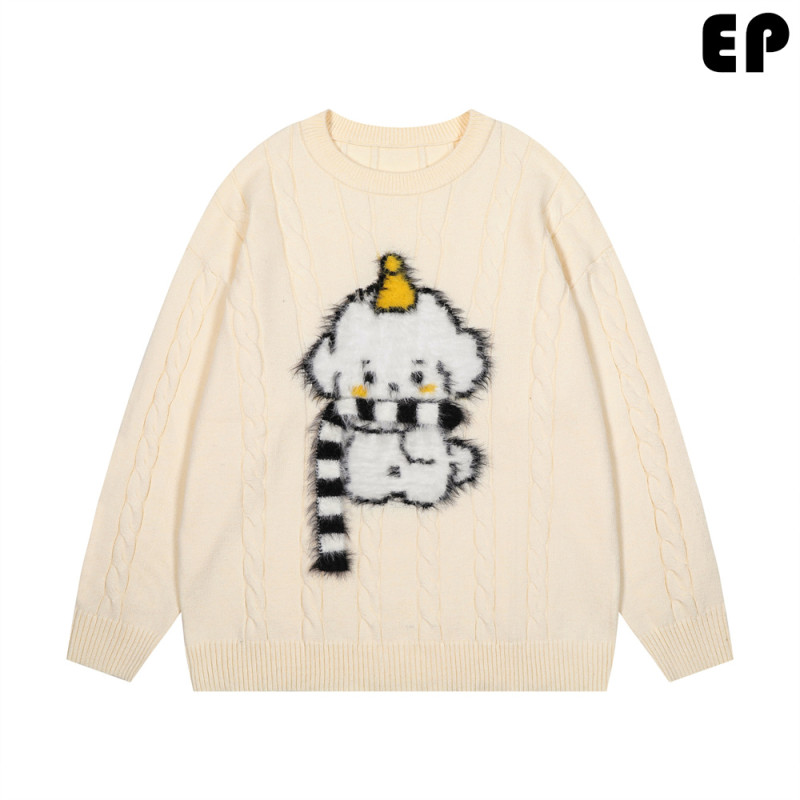 Women Knitted Sweater Pullover Pullover Cardigan Ripped Top