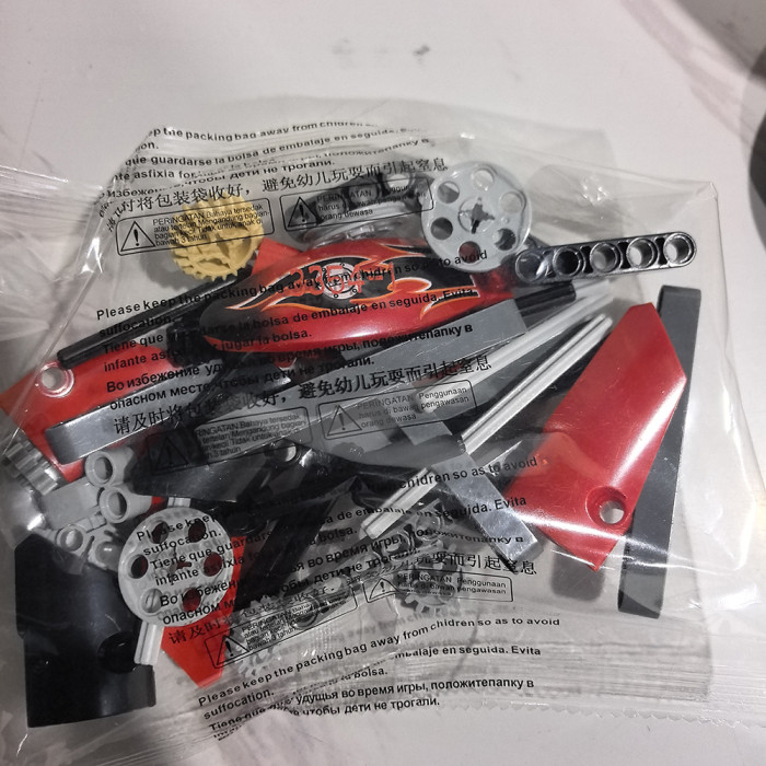 MecFactor Bricks King Steerer Motorcycle Model 378 Pieces DIY Technic Building Blocks Kit for Kids  Adults Age 6+