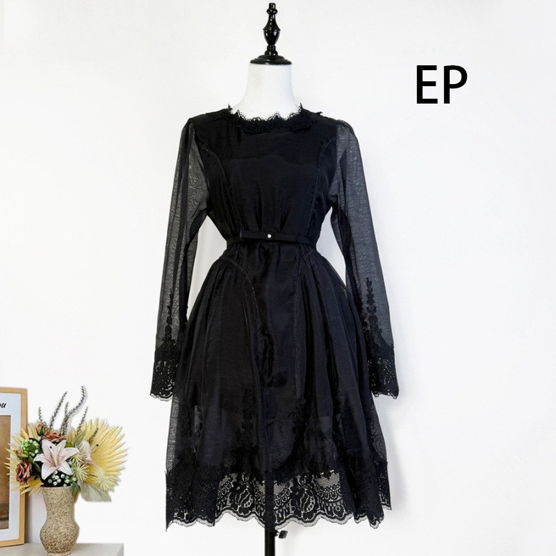 Women French Elegant Floral Print Midi Dress Summer Dress