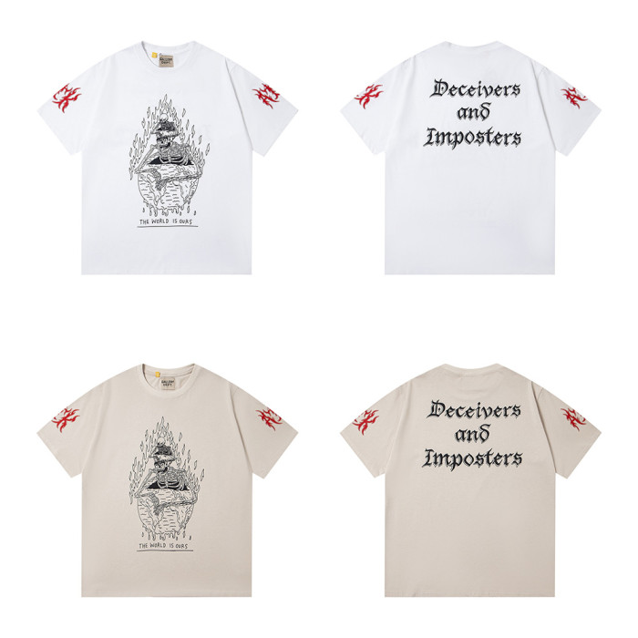 Vintage Oversized Graphic T-shirt Cotton Crewneck Tee Retro Streetwear Tops for Men Women Unisex