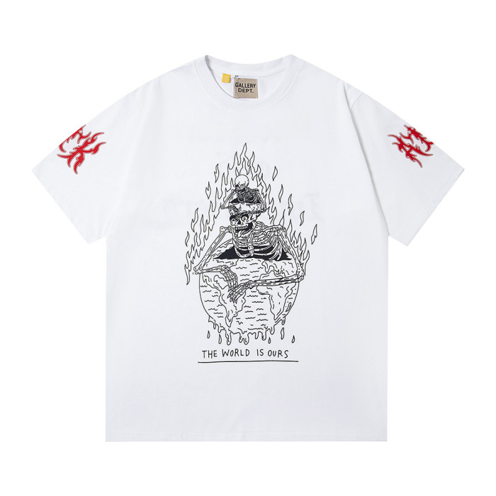 Vintage Oversized Graphic T-shirt Cotton Crewneck Tee Retro Streetwear Tops for Men Women Unisex