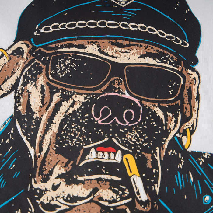 Vintage Oversized Graphic T-shirt Cotton Crewneck Tee Retro Streetwear Tops for Men Women Unisex