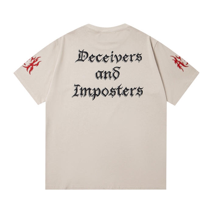 Vintage Oversized Graphic T-shirt Cotton Crewneck Tee Retro Streetwear Tops for Men Women Unisex