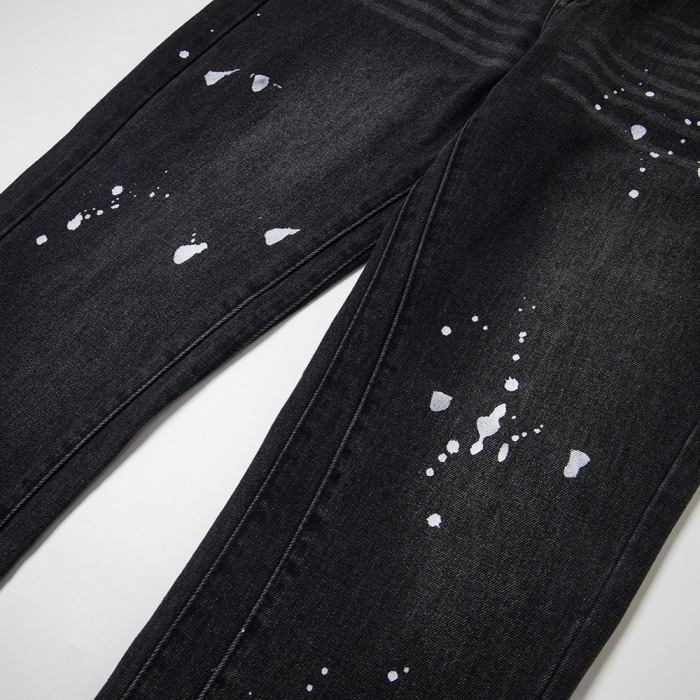 Men Classic Jeans Trousers Suit Pant Bottoms Joggers Clothes Women Denim Stretch Pants