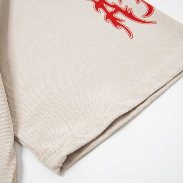 Vintage Oversized Graphic T-shirt Cotton Crewneck Tee Retro Streetwear Tops for Men Women Unisex