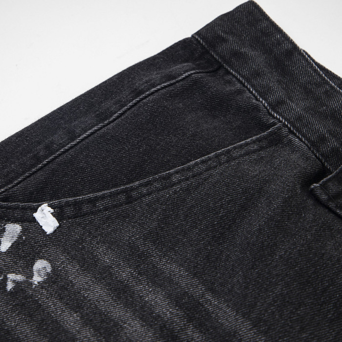 Men Classic Jeans Trousers Suit Pant Bottoms Joggers Clothes Women Denim Stretch Pants