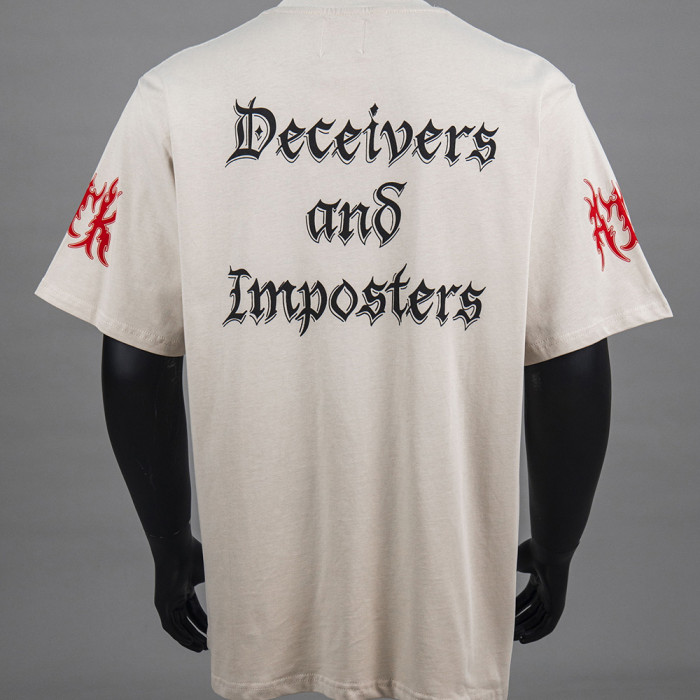 Vintage Oversized Graphic T-shirt Cotton Crewneck Tee Retro Streetwear Tops for Men Women Unisex