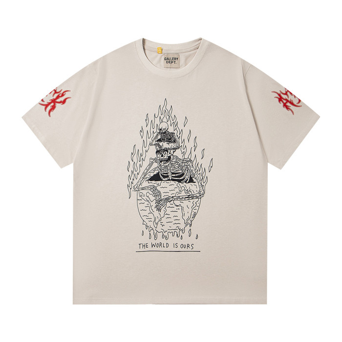 Vintage Oversized Graphic T-shirt Cotton Crewneck Tee Retro Streetwear Tops for Men Women Unisex