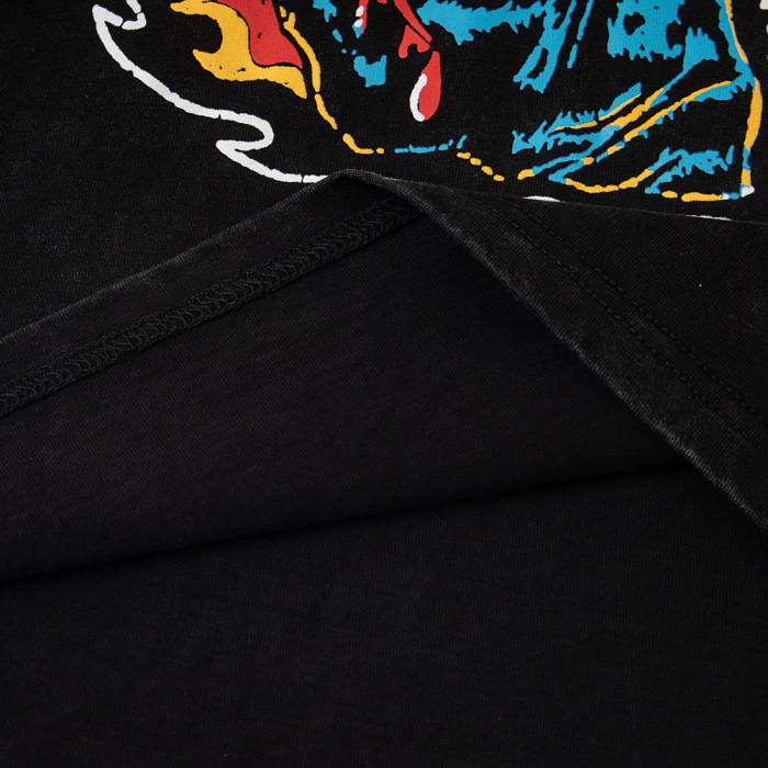 Vintage Oversized Graphic T-shirt Cotton Crewneck Tee Retro Streetwear Tops for Men Women Unisex