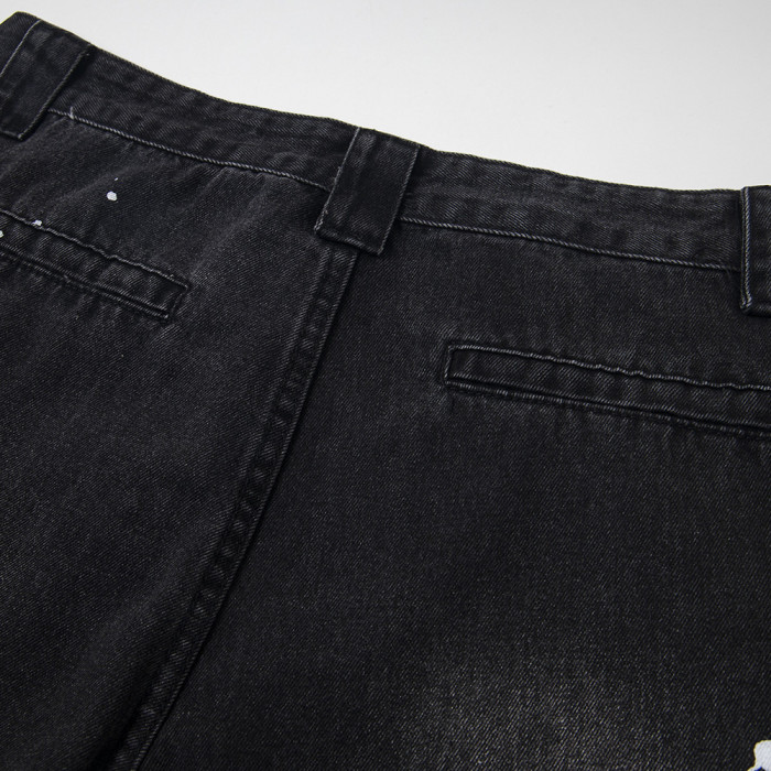 Men Classic Jeans Trousers Suit Pant Bottoms Joggers Clothes Women Denim Stretch Pants