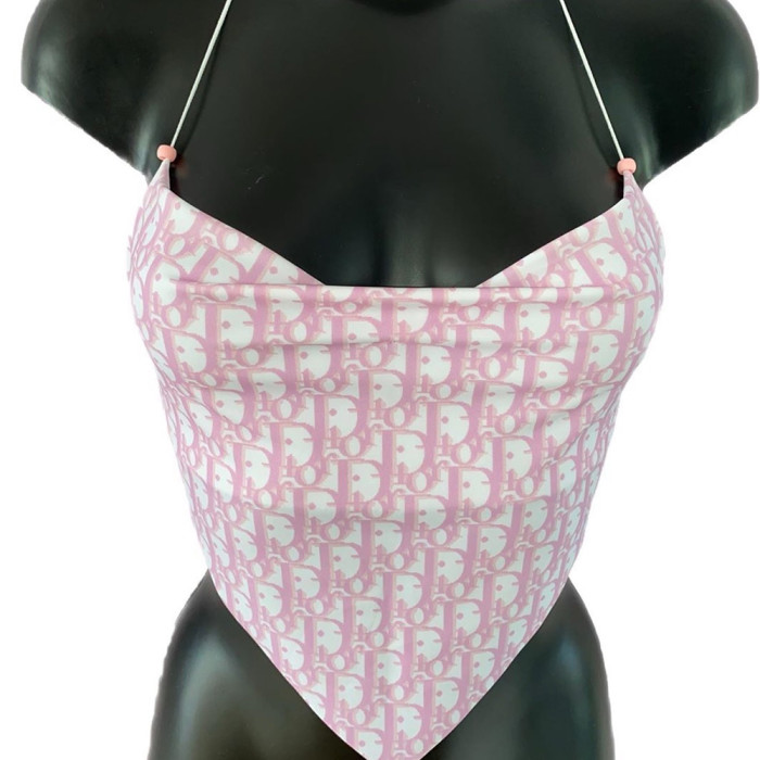 Women One-piece Swimsuit Swimwear Set Bikini Sport Bra Beach Thong Bathing Suit Underwear