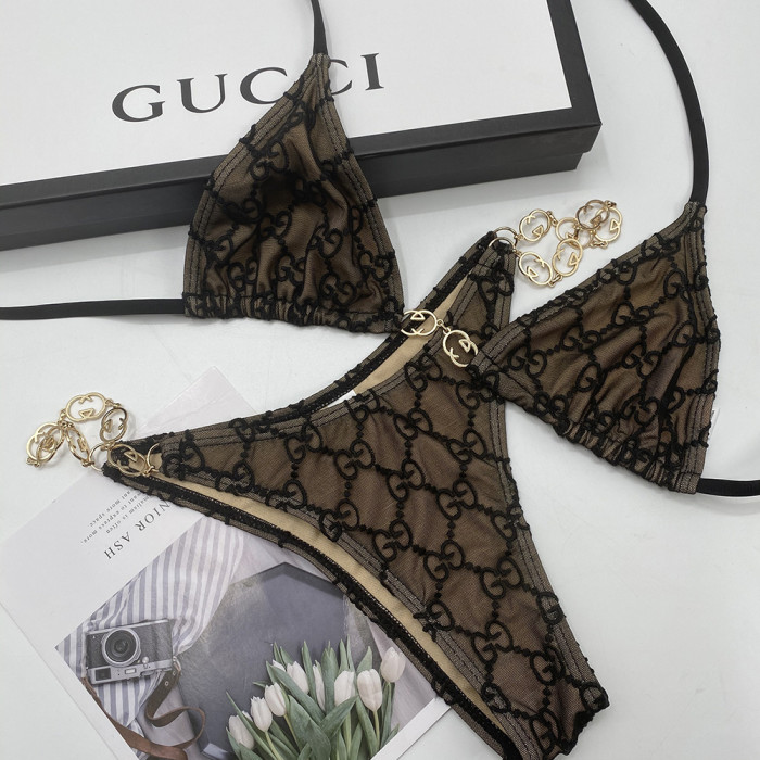 Women Two Piece Rhinestone Bikini Set Sport Bra Swimsuit Beach Thong Swimwear Bathing Suit Swimming Suit