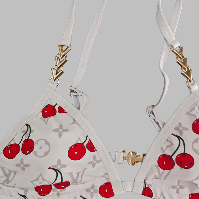 Women Three Piece Rhinestone Bikini Set Sport Bra Swimsuit Beach Thong Swimwear Bathing Suit Swimming Suit