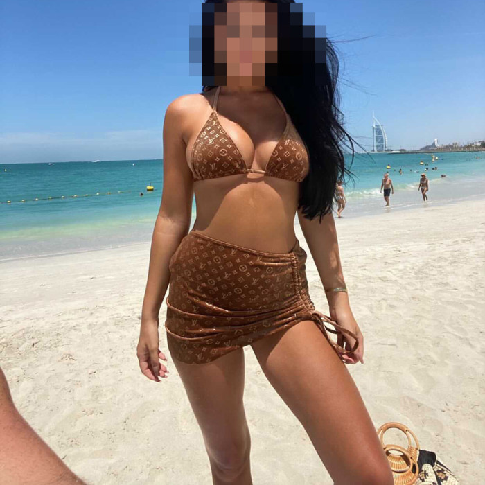 Women Three Piece Rhinestone Bikini Set Sport Bra Swimsuit Beach Thong Swimwear Bathing Suit Swimming Suit