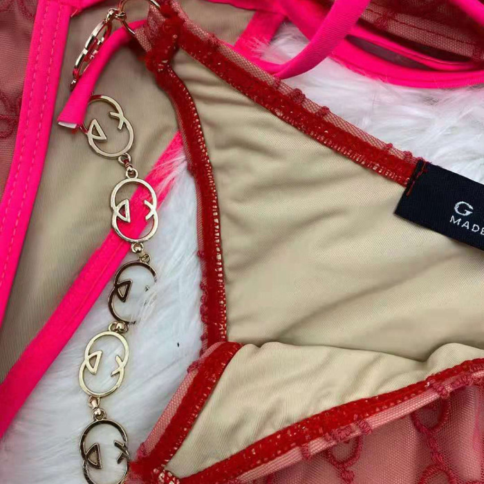 Women Two Piece Rhinestone Bikini Set Sport Bra Swimsuit Beach Thong Swimwear Bathing Suit Swimming Suit